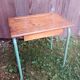 Former mullca mca 321 desk by jacques hitier tube metal & wood
