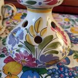 Keraluc vase in Quimper floral decor