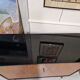 Vintage black lacquered buffet and wood Maurice Flachet