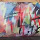 Abstract painting abstract art oil on canvas 70s/80s
