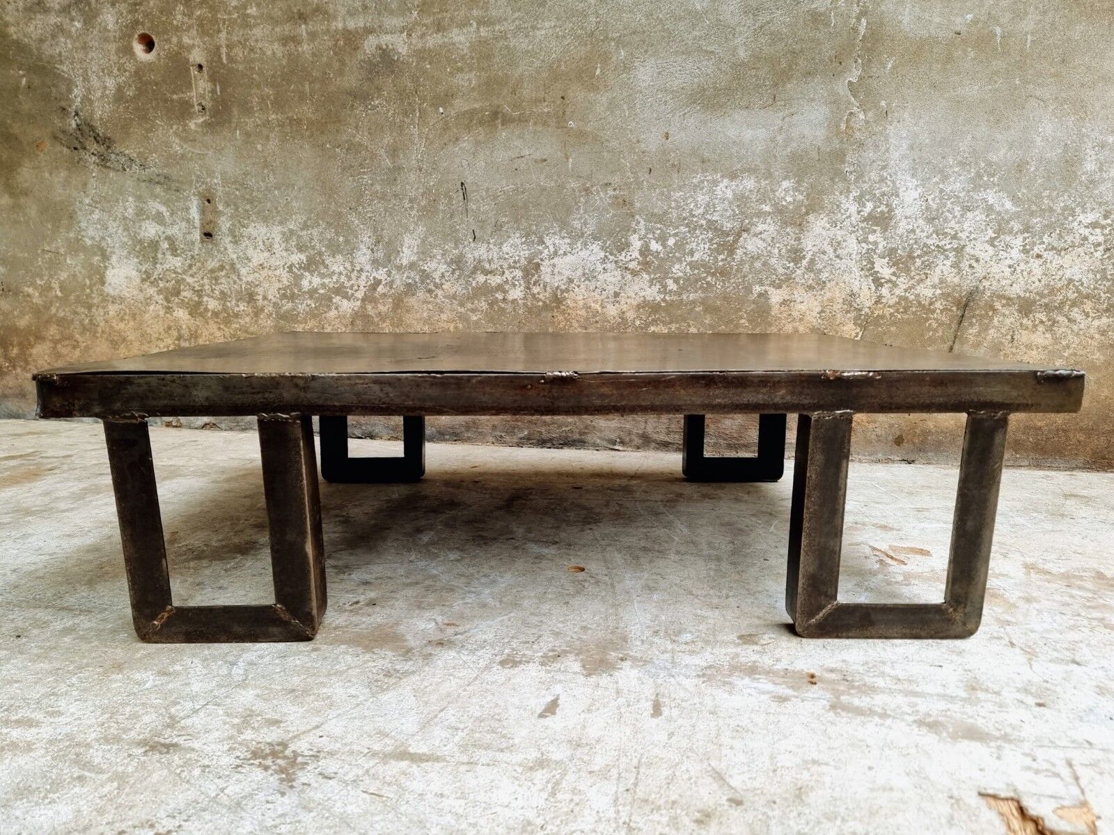 Industrial coffee table pallet table blank steel
