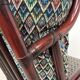 Fauteuil à oreilles en bambou de style milieu du siècle avec tabouret par Gervasoni