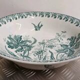 Old large salad bowl Moulin Des Loups & Hamage Orchidée