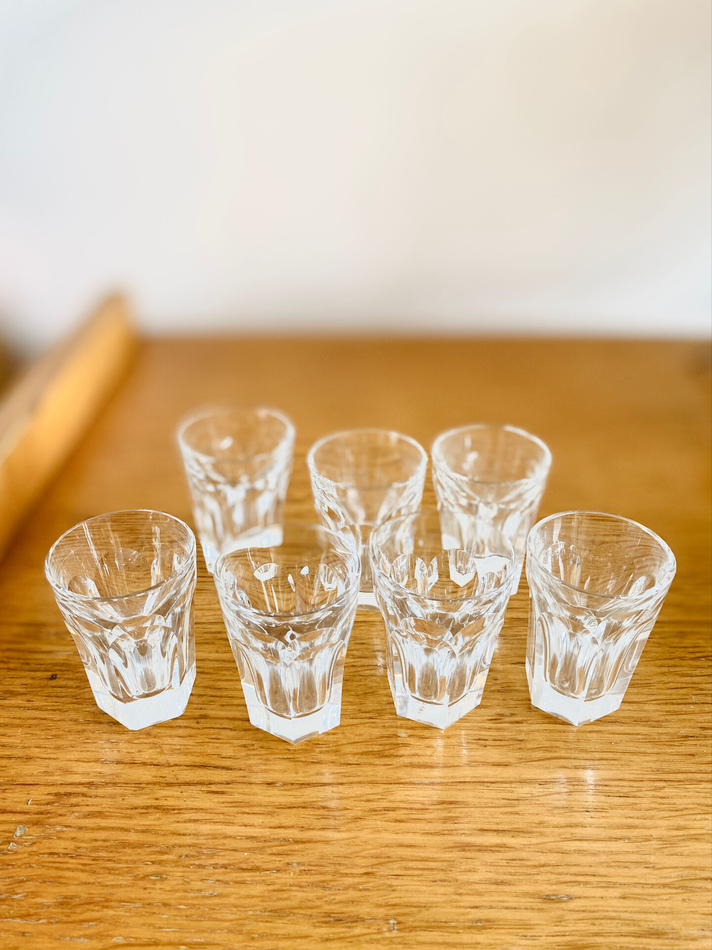 Baccarat crystal liqueur glasses shot glasses