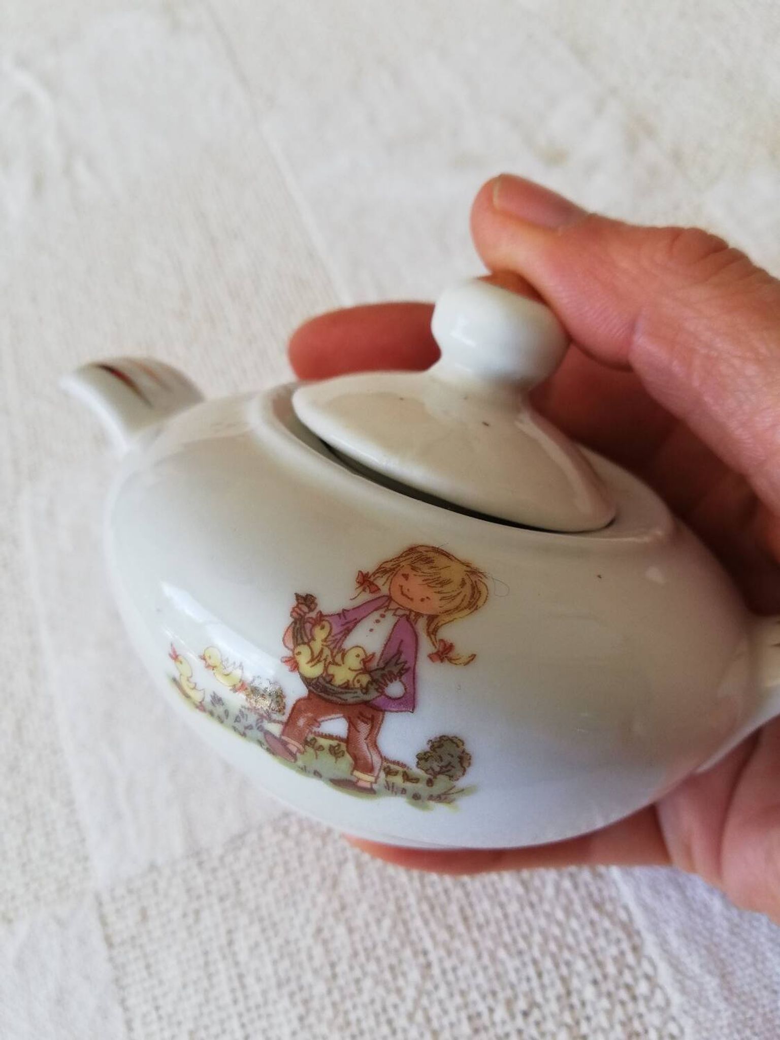 Lot dînette Vintage soupière et deux petites assiettes
