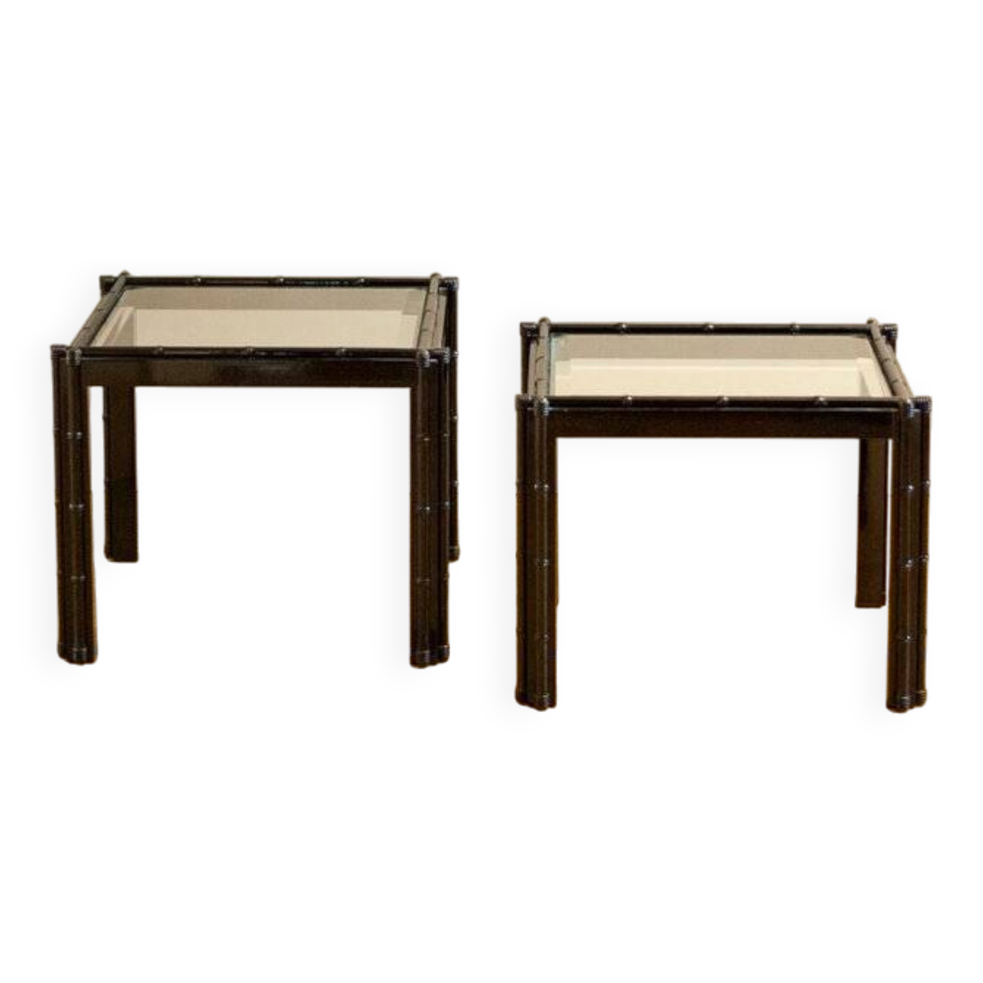 Gazebo model coffee tables, 1970s, set of 2.