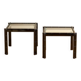 Gazebo model coffee tables, 1970s, set of 2.