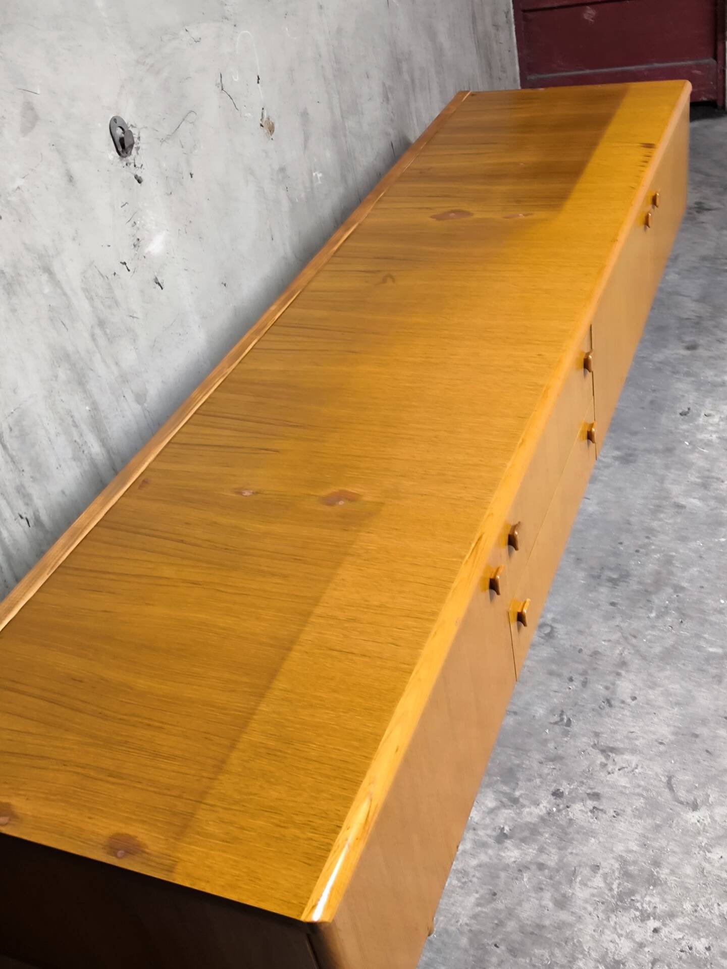 Vintage Scandinavian teak sideboard from the 1970s.