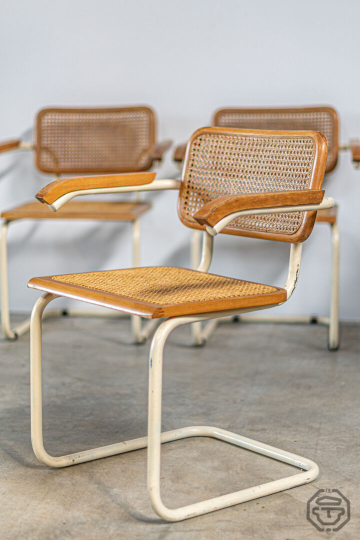 Lot of 3 chairs Marcel Breuer B64