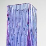 Vintage Textured Murano Glass Vase Tronchi, Italy, 1970s