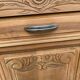 Art Deco sideboard renovated in solid walnut with black marble, 1930.