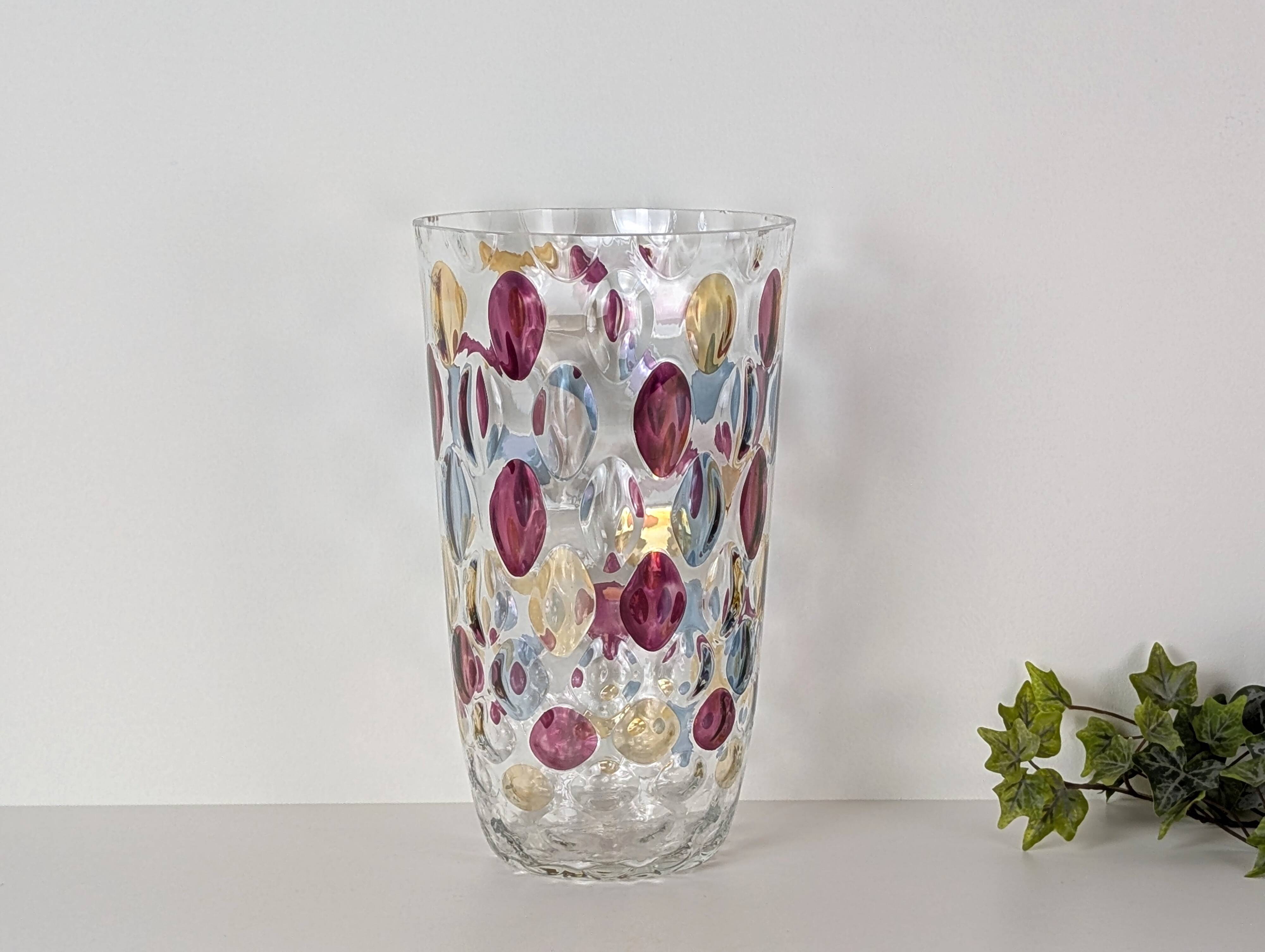 Bohemian crystal vase