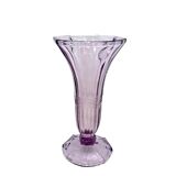 A purple Art Deco vase, Huta Zawiercie, Poland, 1960s