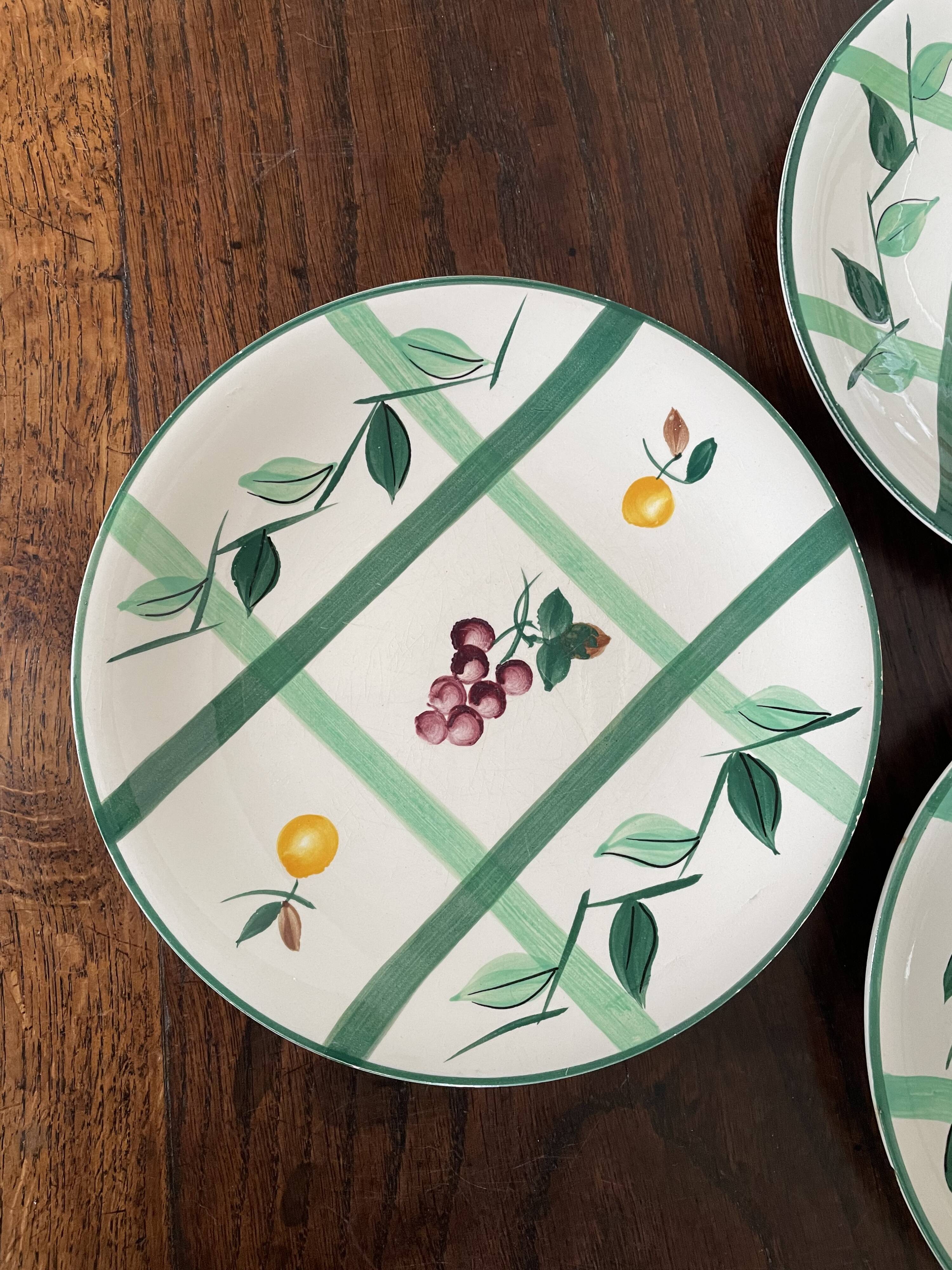 Longchamp dessert plates and oval dish