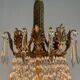 Oval-Shaped Pearl and Bronze Bag Chandelier, Circa 1900