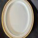Set of 2 oval shrimp dishes in Limoges porcelain "Blue de F"