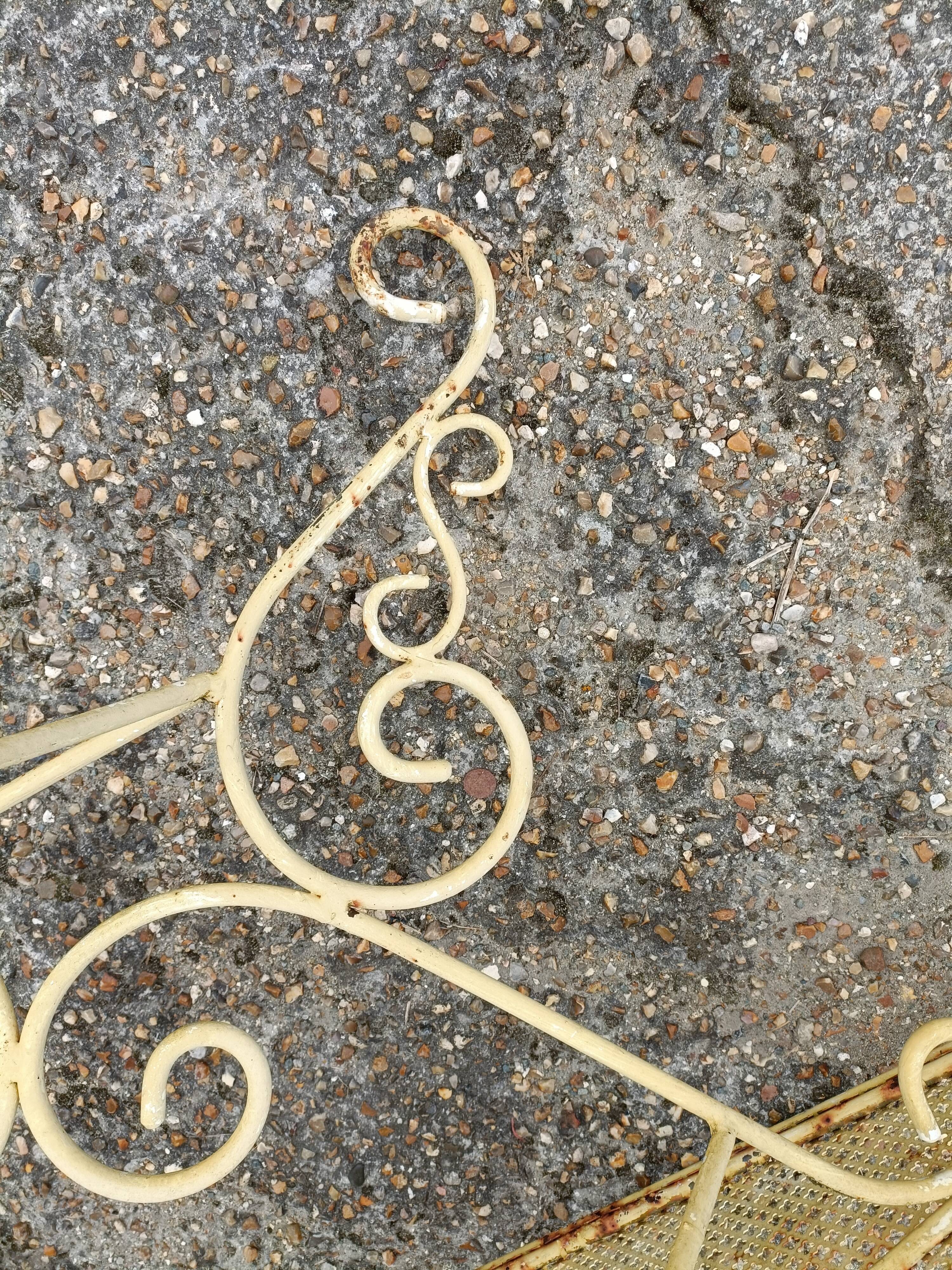 Wrought iron garden table full old garden furniture