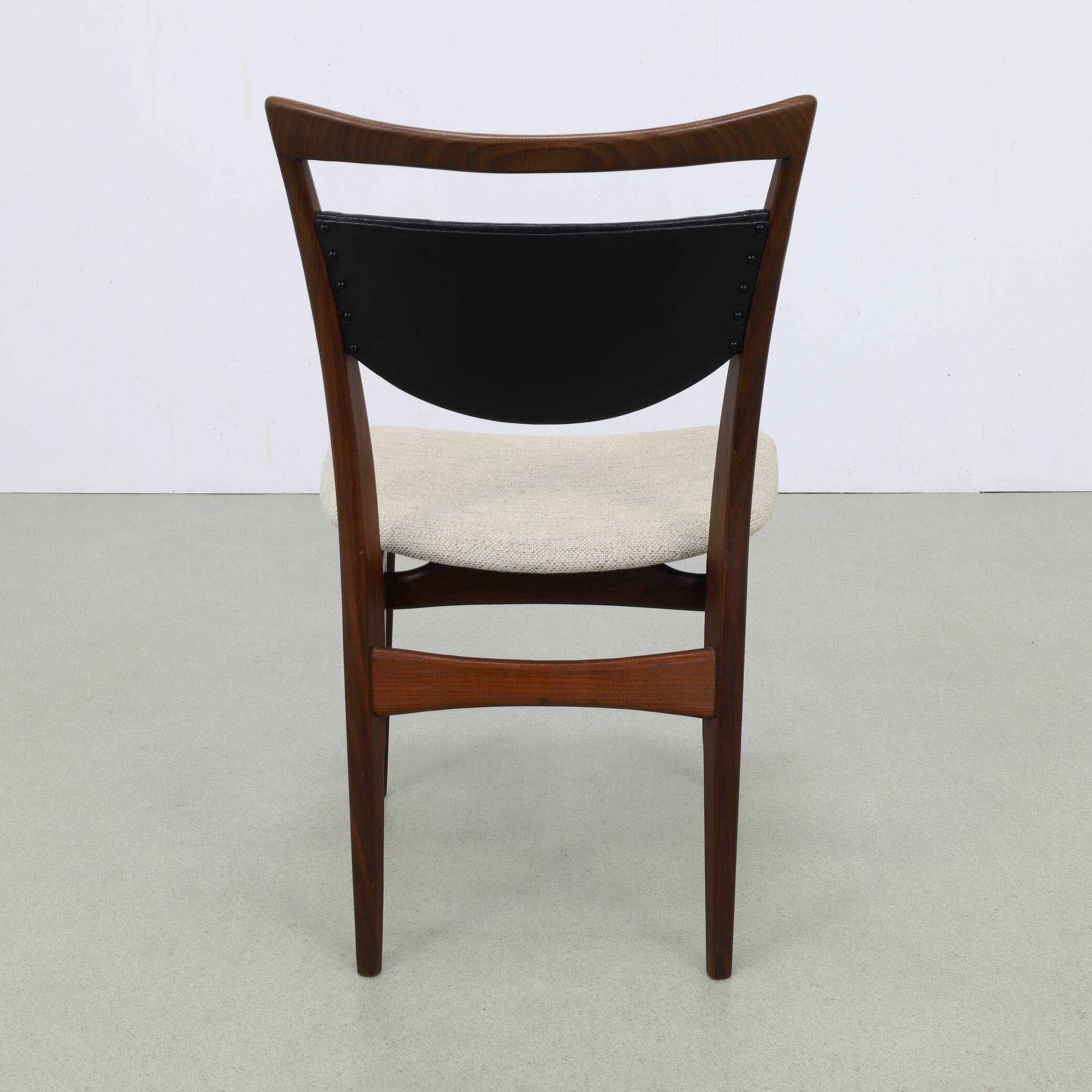 Vintage teak dining chairs by Louis van Teeffelen, 1960s NEW upholstery
