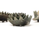 1970s Walter Bosse Style 6-Piece Hedgehog Ashtray / Dish Set