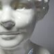 Large Art Deco faience bust from Sarreguemines, early period