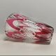 Val Saint Lambert vase in cut ruby double crystal – circa 1920-1950