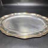 Plat en métal argenté