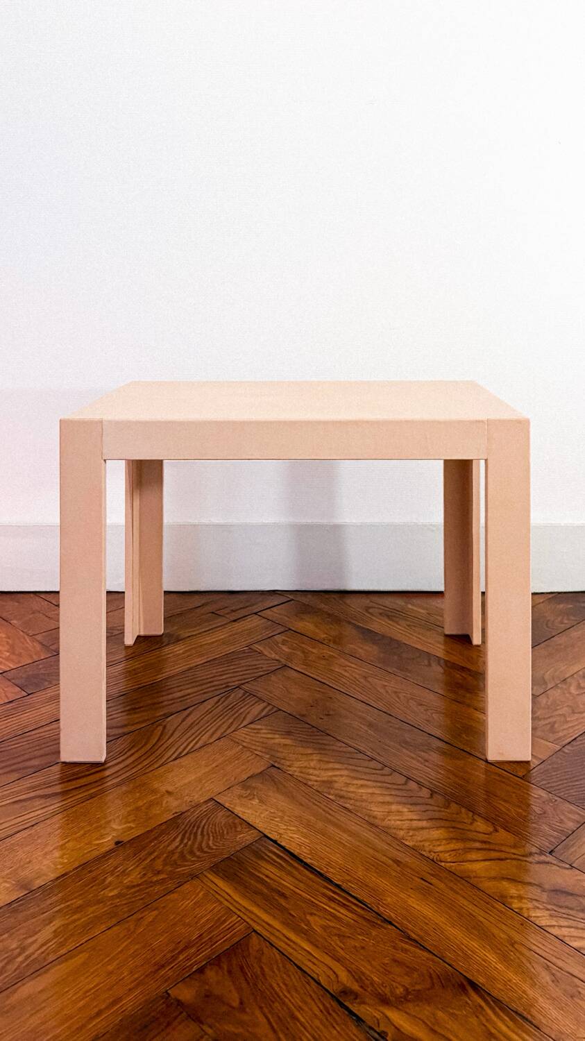 Jean-michel frank - leather-covered side table