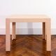 Jean-michel frank - table d’appoint gainée de cuir