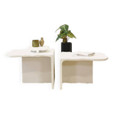 Duo concrete coffee table - Length 120 cm