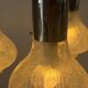 Cascade lamp with 3 glass and chrome shades by WILA, 1960s, Germany