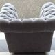 Chesterfield-style armchair