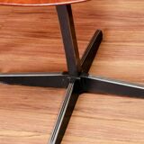 Pair of children's chairs made of plywood, vintage style, metal legs