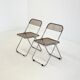 Set of 2 Plia folding chairs for Anonima Castelli by Giancarlo Piretti