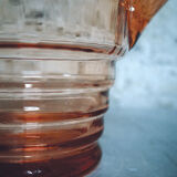 Pink glass pitcher rosaline type