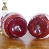 Paire de vases en verre
