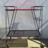 Metal serving trolley by Mathieu Matégot