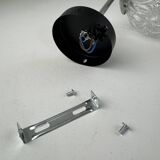 Vintage metal and glass wall light.