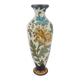Grand vase floral multicolore en céramique Royal Gouda Porcelain Zuid Holland