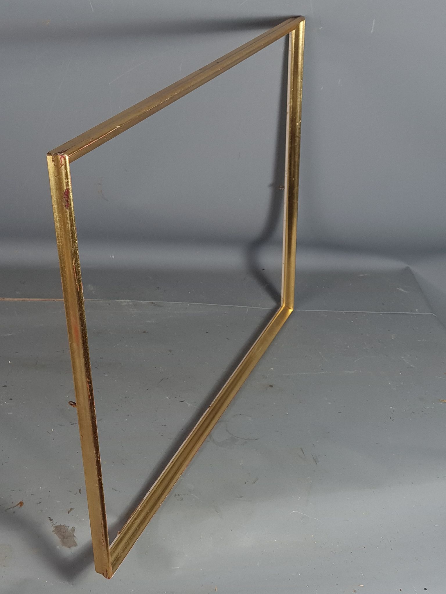 Frame baguette wood gilding gold leaf 56x42 foliage 54x40 cm good used SB