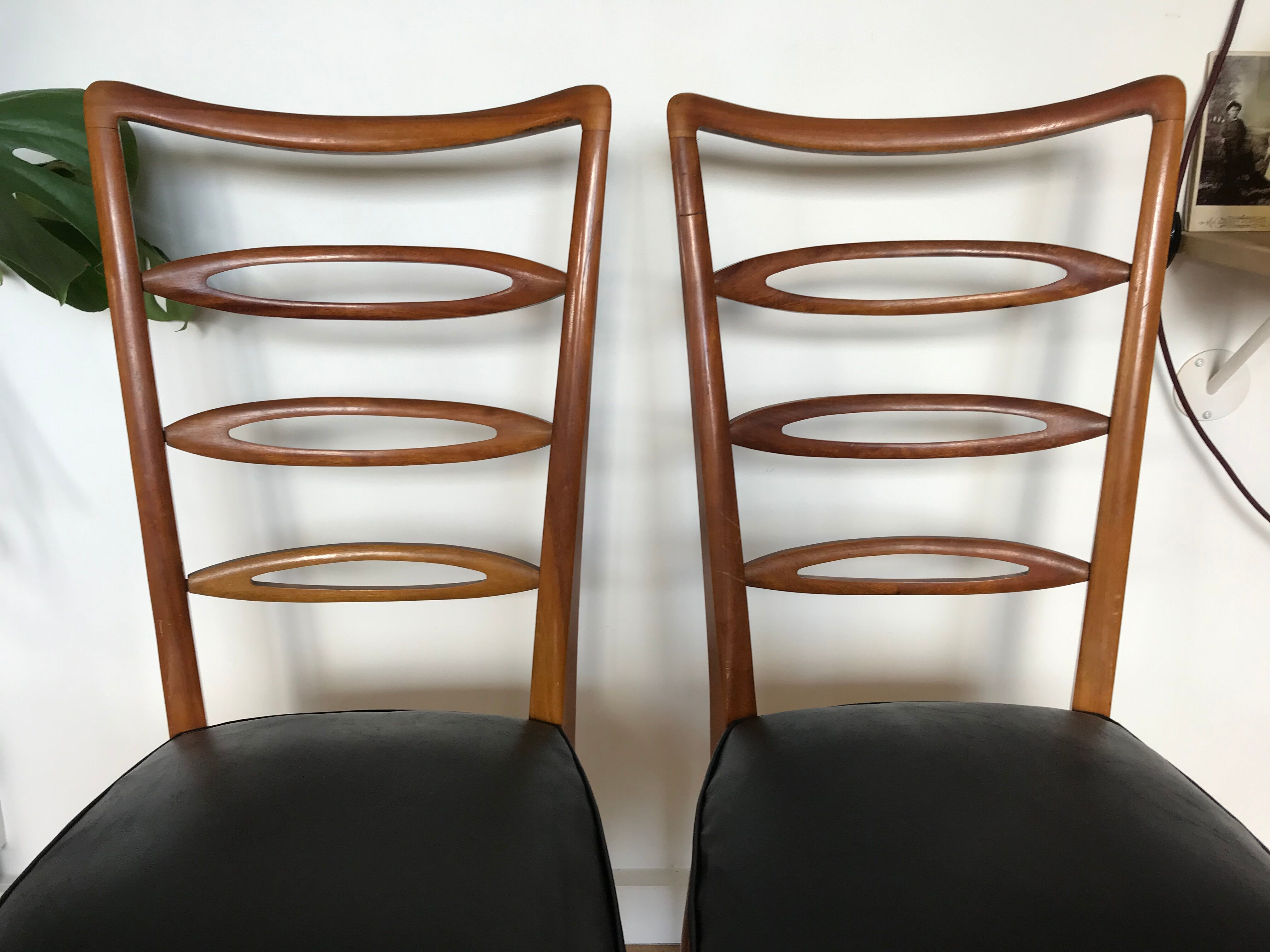 Pair of wooden chairs