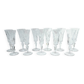 11 CHAMPAGNE FLUTES ST LOUIS CAMARGUE MODEL