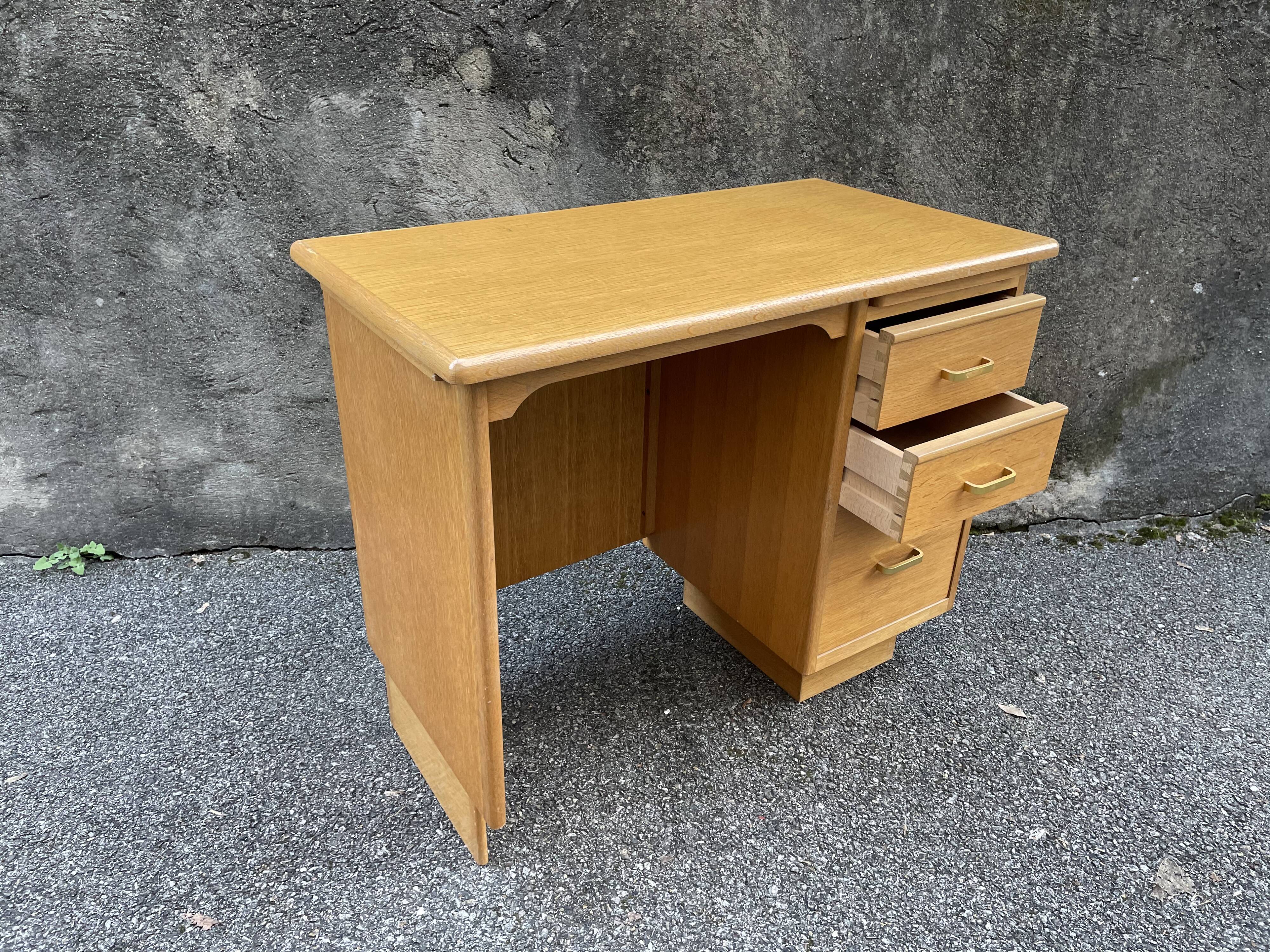 Vintage gilded wooden desk