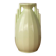 Art Deco vase in fine apple green earthenware, Sarreguemines.