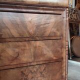 Old 4 drawer chest of drawers with marble top