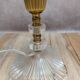 Pair of vintage lamps in plexiglass and gold metal