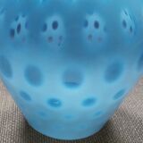 Vintage turquoise glass vase