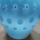 Vintage turquoise glass vase