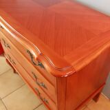 Commode varnished louis XV style curved feet