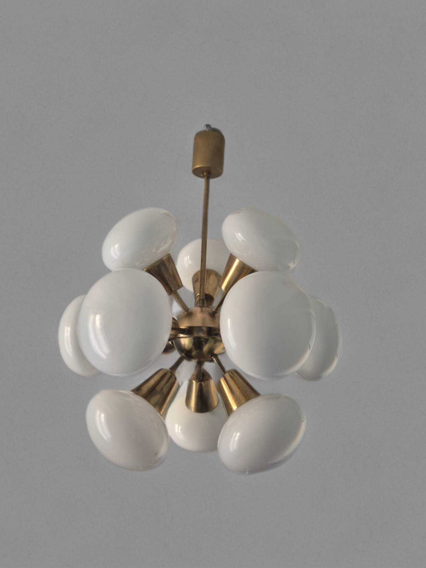 Sputnik Chandelier by Kamenecky Senov, Vintage Czechoslovak 1970s