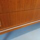 Vintage Scandinavian modernist wardrobe in teak and metal from the 1960s.